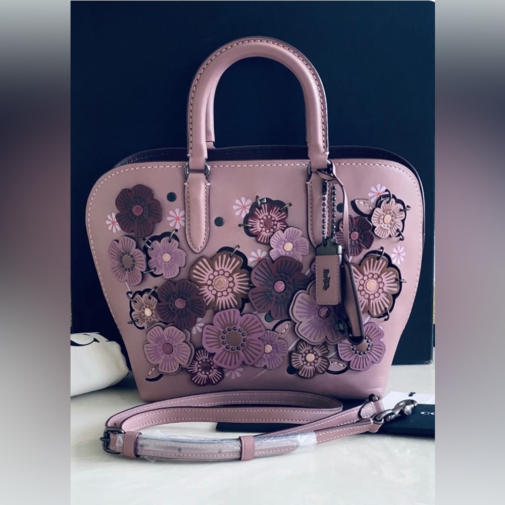 🌸COACH DAKOTAH SATCHEL TEA ROSE in DUSTY ROSE - Picture 10 of 16